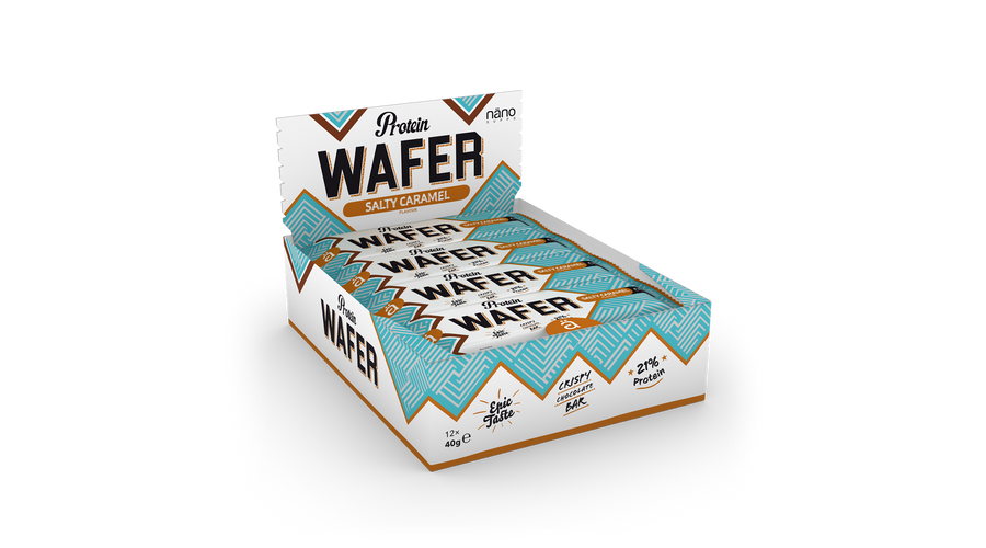 Protein WAFER 12 szelet 12x40g salty caramel Nano Supps Protein WAFER 12 szelet 12x40g salty caramel Nano Supps