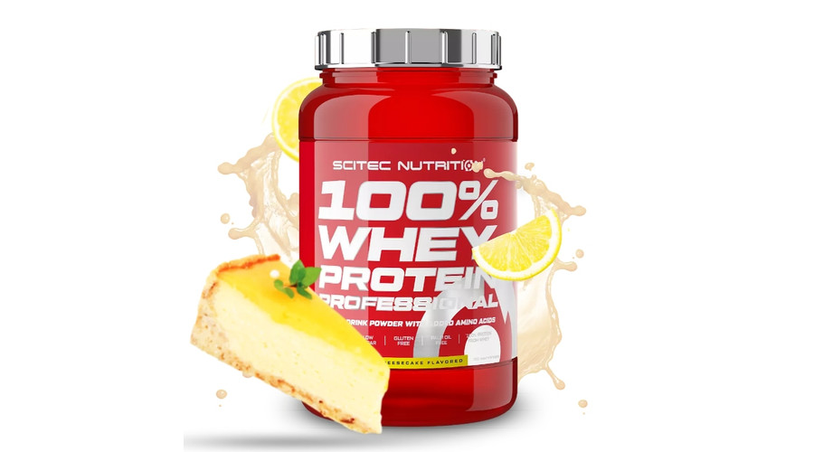 100% Whey Protein Professional 920g citrom-sajttorta Scitec Nutrition