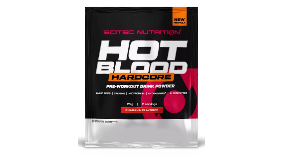Hot Blood Hardcore 25g vörös gyümölcsök Scitec Nutrition