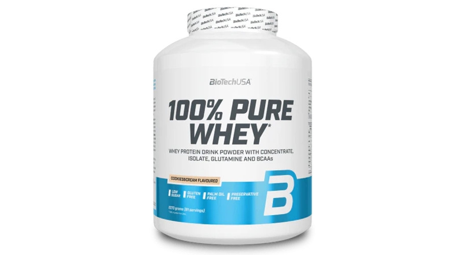 Image of 100% Pure Whey 2270 g cookies & cream BioTechUSA