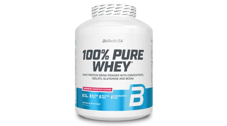 Image of 100% Pure Whey 2270 g málnás sajttorta BioTechUSA