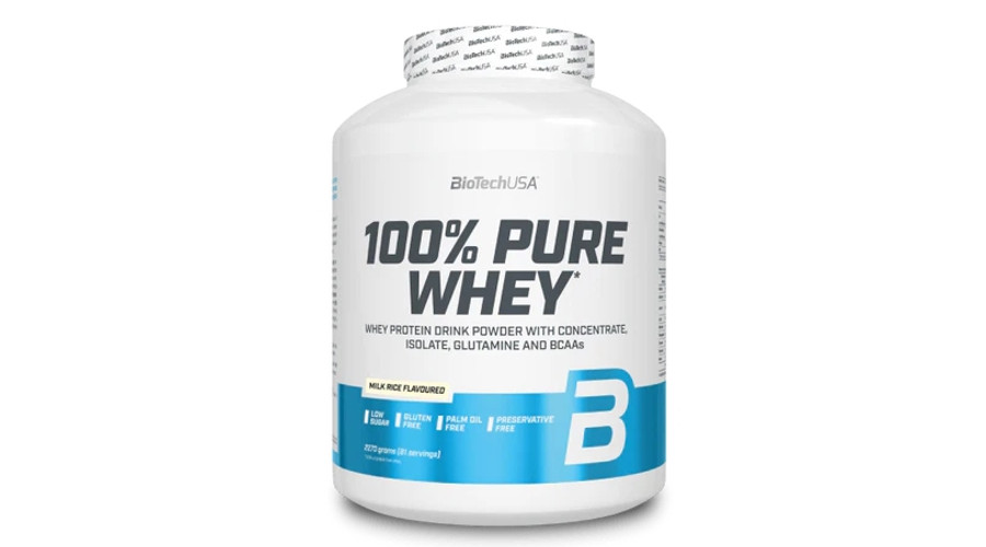 Image of 100% Pure Whey 2270 g tejberizs BioTechUSA