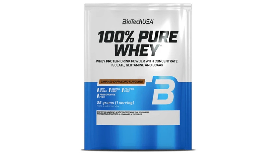 Image of 100% Pure Whey 28 g karamell-cappuccino BioTechUSA