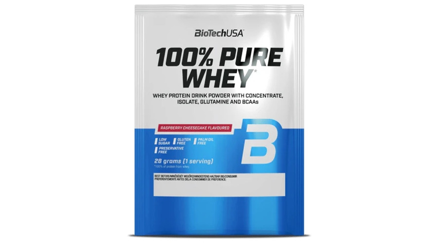 Image of 100% Pure Whey 28 g málnás sajttorta BioTechUSA