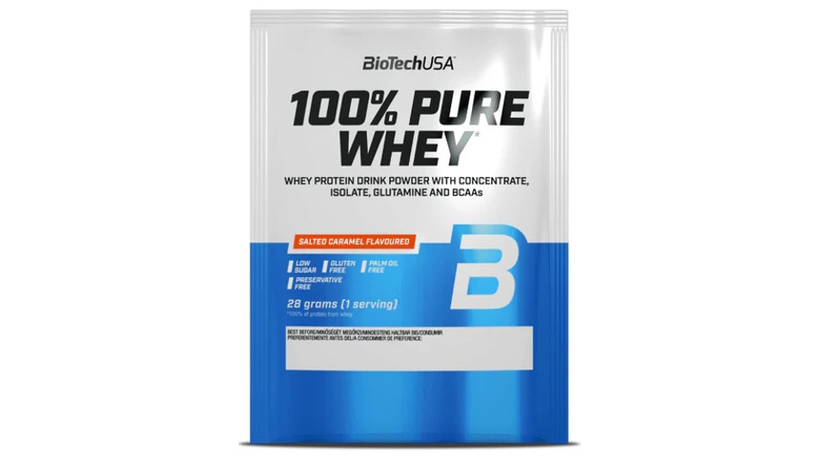 100% Pure Whey 28 g sós karamell BioTechUSA 100% Pure Whey 28 g sós karamell BioTechUSA