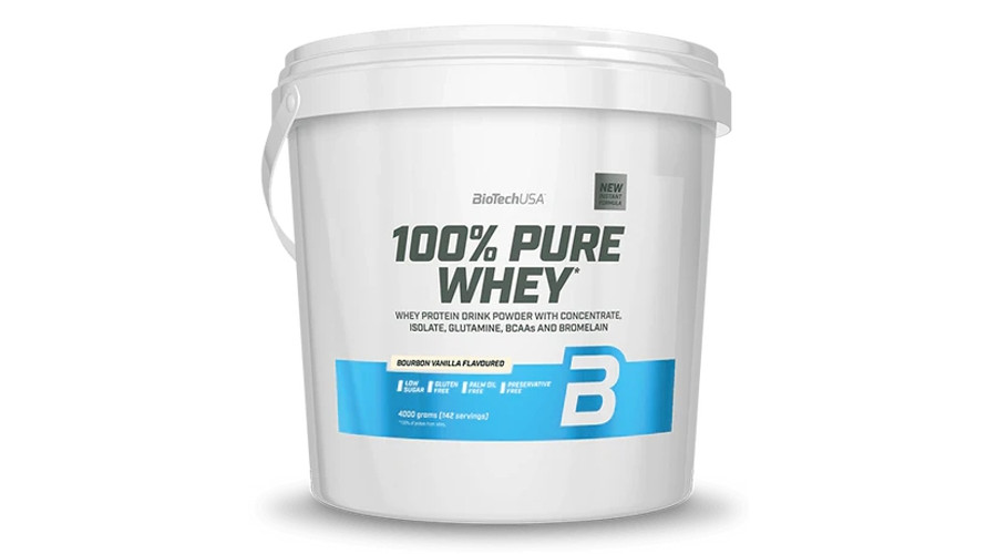 100% Pure Whey 4000 g bourbon vanília BioTechUSA 100% Pure Whey 4000 g bourbon vanília BioTechUSA