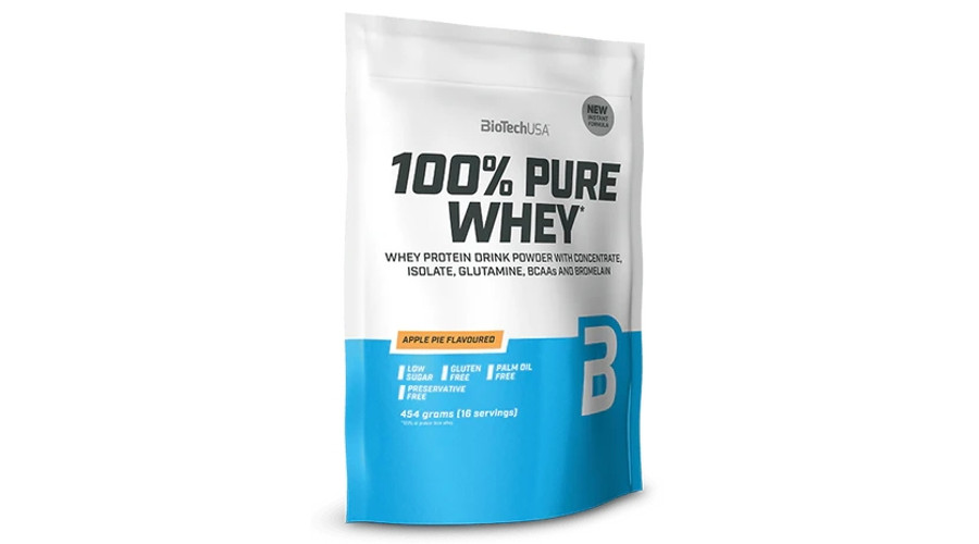 Image of 100% Pure Whey 454 g almás pite BioTechUSA