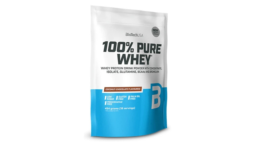 Image of 100% Pure Whey 454 g csokoládé-kókusz BioTechUSA