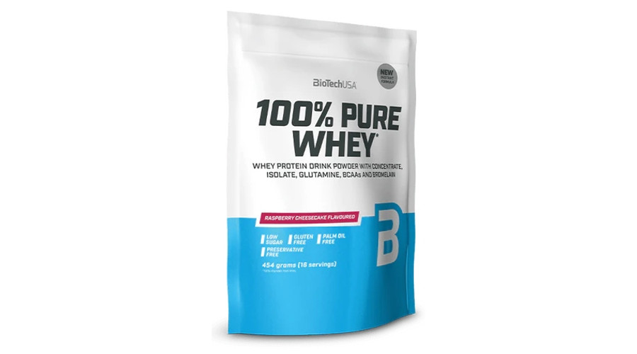 Image of 100% Pure Whey 454 g málnás sajttorta BioTechUSA