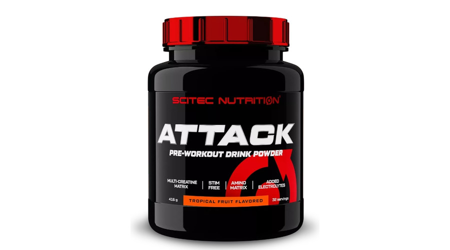 Attack 416g trópusi gyümölcs Scitec Nutrition