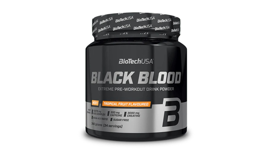 Black Blood NOX+ 340 g trópusi gyümölcs BioTechUSA Black Blood NOX+ 340 g trópusi gyümölcs BioTechUSA