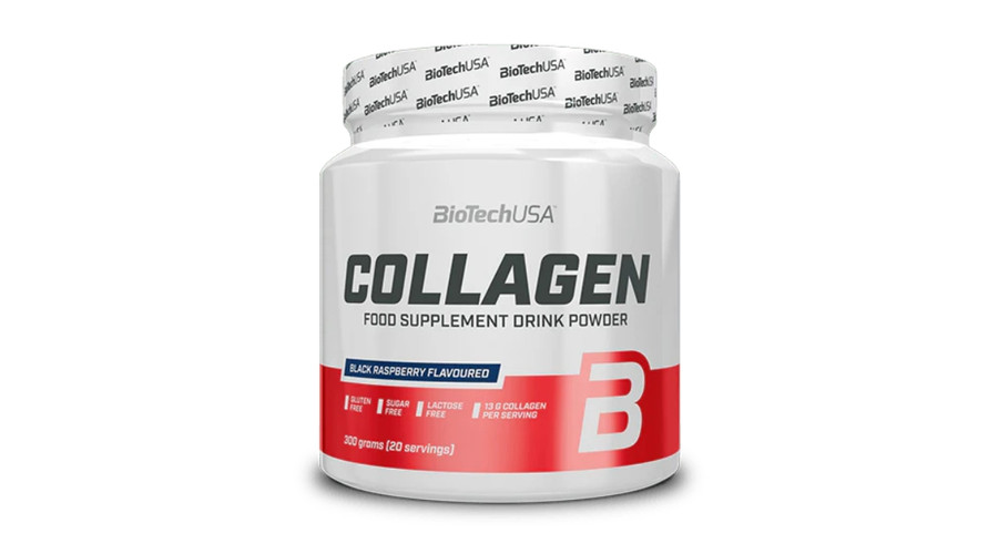 Collagen 300 g fekete málna BioTechUSA Collagen 300 g fekete málna BioTechUSA