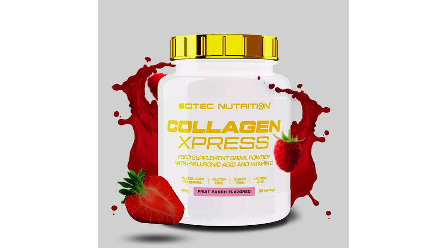 Collagen Xpress 475g gyümölcs-puncs Scitec Nutrition Collagen Xpress 475g gyümölcs-puncs Scitec Nutrition