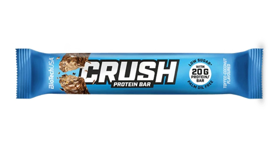 Crush Protein Bar 64 g toffee-kókusz BioTechUSA Crush Protein Bar 64 g toffee-kókusz BioTechUSA