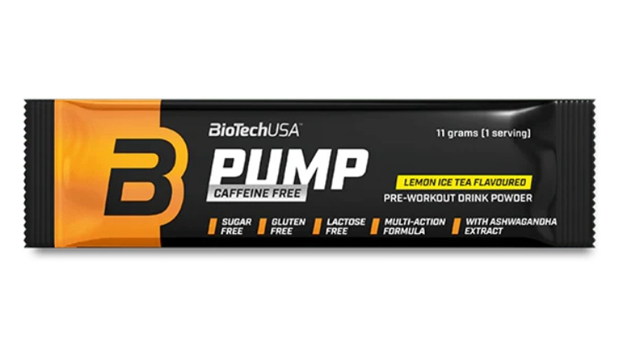 Pump Caffeine Free 11 g citromos ice tea BioTechUSA