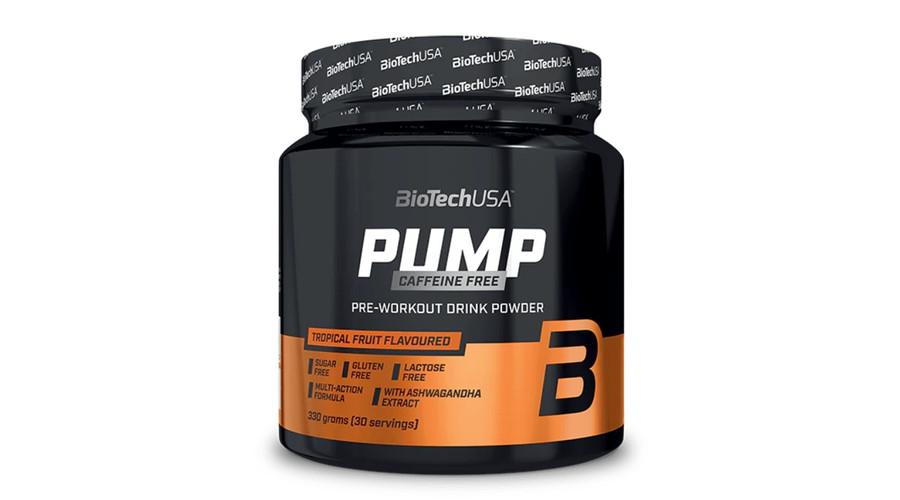 Pump Caffeine Free 330 g citromos ice tea BioTechUSA