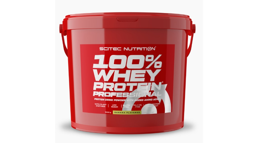 100% Whey Protein Professional 5000g banán Scitec Nutrition 100% Whey Protein Professional 5000g banán Scitec Nutrition