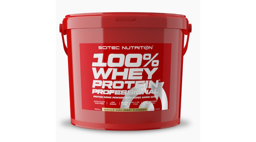100% Whey Protein Professional 5000g vanília-erdei gyümölcs Scitec Nutrition 100% Whey Protein Professional 5000g vanília-erdei gyümölcs Scitec Nutrition