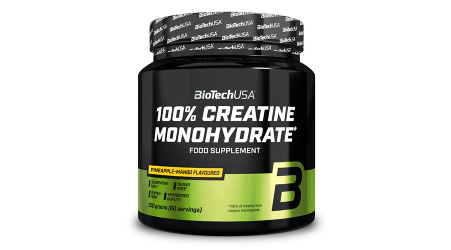 100% Creatine Monohydrate 300 g ananász-mangó BioTechUSA 100% Creatine Monohydrate 300 g ananász-mangó BioTechUSA