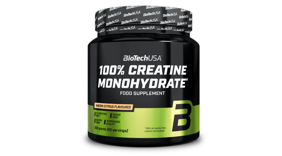 100% Creatine Monohydrate 300 g neon citrus BioTechUSA 100% Creatine Monohydrate 300 g neon citrus BioTechUSA