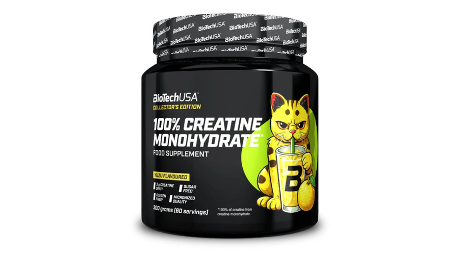 100% Creatine Monohydrate 300 g yuzu (limitált) BioTechUSA