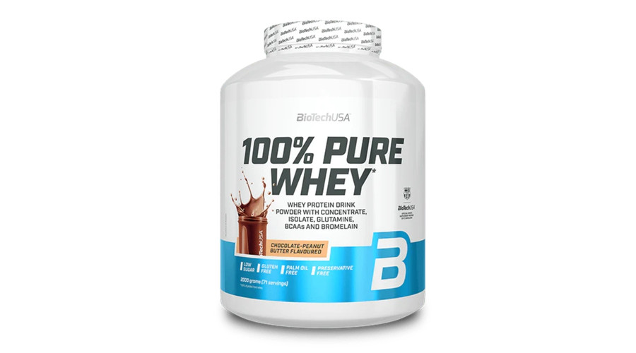 100% Pure Whey 2000 g csokoládé-mogyoróvaj BioTechUSA