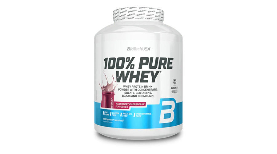 100% Pure Whey 2000 g málnás sajttorta BioTechUSA