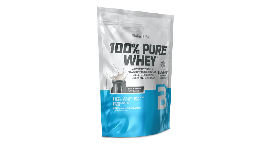 100% Pure Whey 400 g black biscuit BioTechUSA