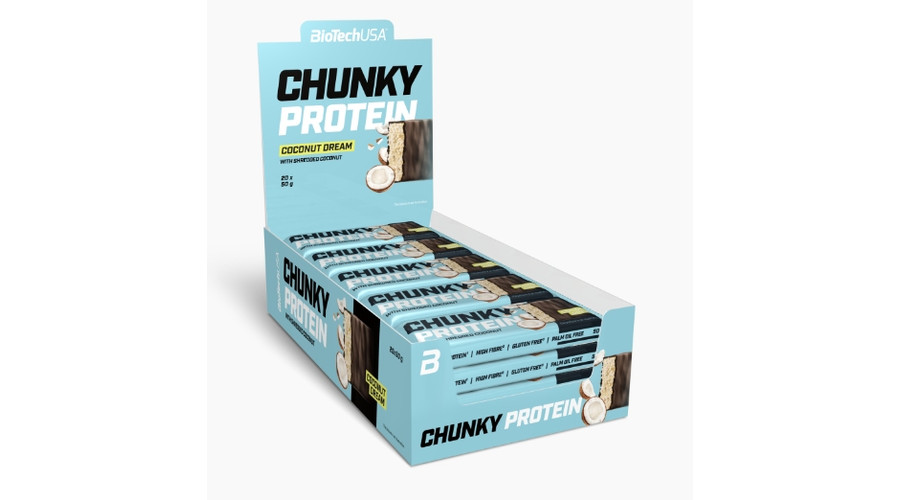 Chunky Protein fehérjeszelet 20x50g Coconut Dream BioTechUSA