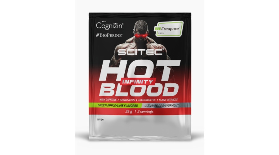Hot Blood Infinity 25g zöld alma-lime Scitec Nutrition
