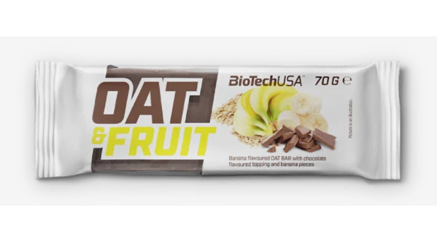 Oat & Fruits 20x70g csokoládé-banán BioTechUSA