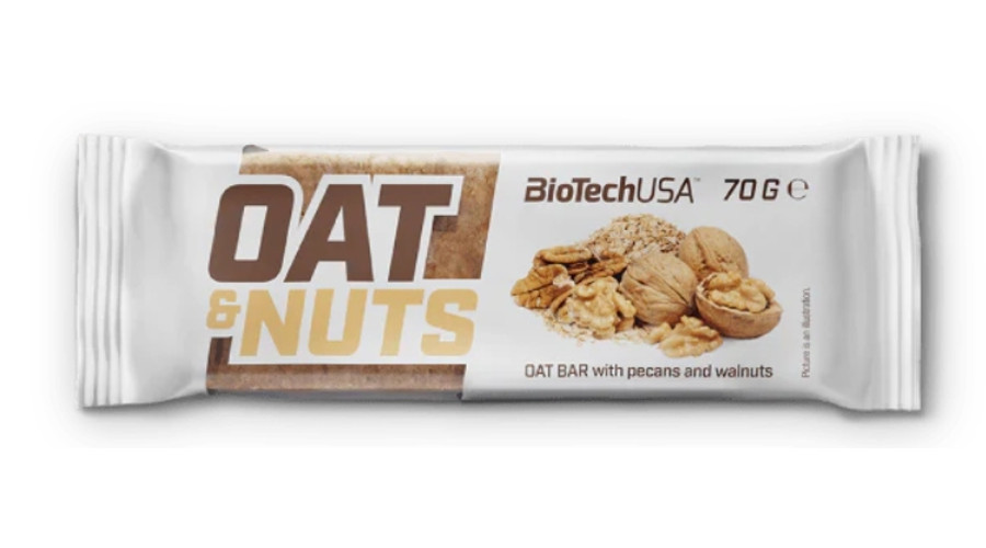 Oat & Nuts 20x70g pekándió BioTechUSA