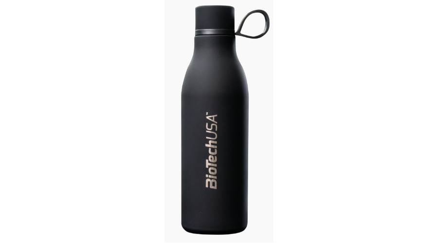 Rozsdamentes acél palack 500 ml fekete BioTechUSA