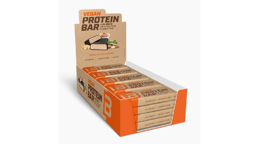 Vegan Protein Bar fehérjeszelet 20x50g mogyoróvaj BioTechUSA Vegan Protein Bar fehérjeszelet 20x50g mogyoróvaj BioTechUSA