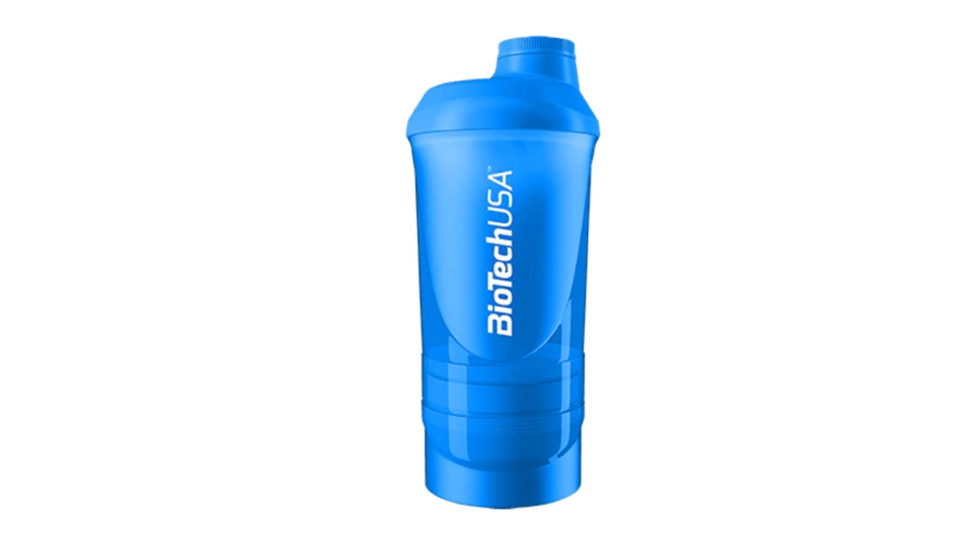 Wave+ Shaker 600 ml (+ 200 ml +150 ml) kék BioTechUSA