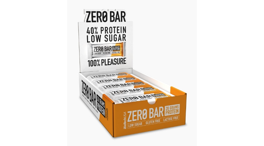 Zero Bar fehérjeszelet 20x50g almás pite BioTechUSA Zero Bar fehérjeszelet 20x50g almás pite BioTechUSA