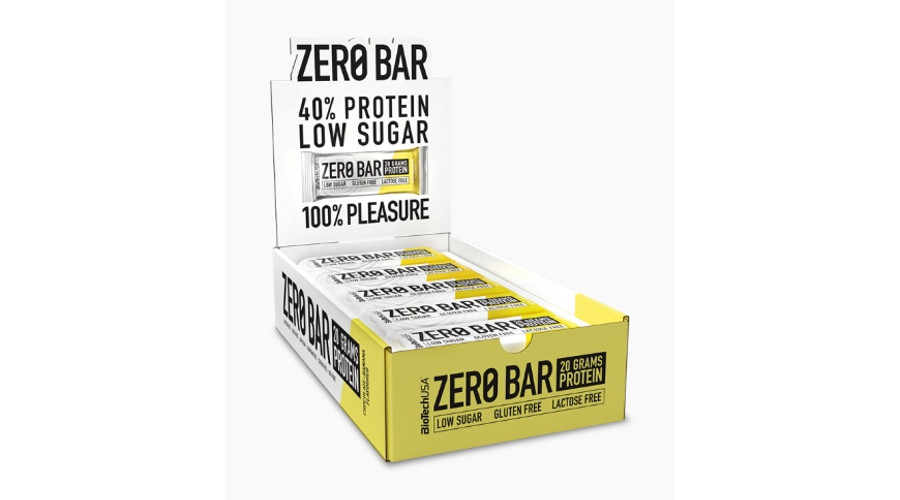 Zero Bar fehérjeszelet 20x50g csokoládé-banán BioTechUSA Zero Bar fehérjeszelet 20x50g csokoládé-banán BioTechUSA