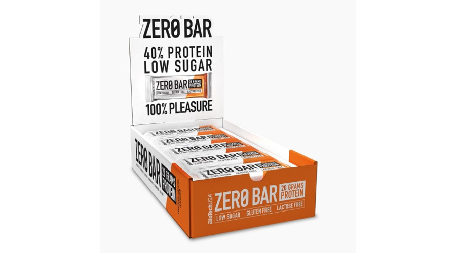 Zero Bar fehérjeszelet 20x50g csokoládé-karamell BioTechUSA Zero Bar fehérjeszelet 20x50g csokoládé-karamell BioTechUSA