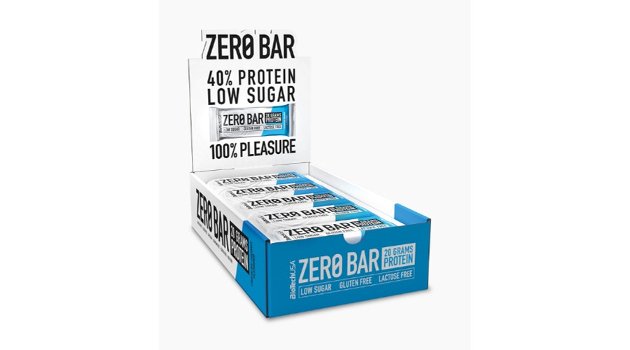 Zero Bar fehérjeszelet 20x50g csokoládé-kókusz BioTechUSA