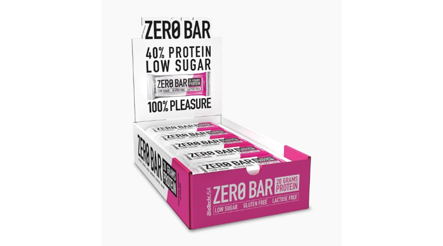 Zero Bar fehérjeszelet 20x50g csokoládé-marcipán BioTechUSA